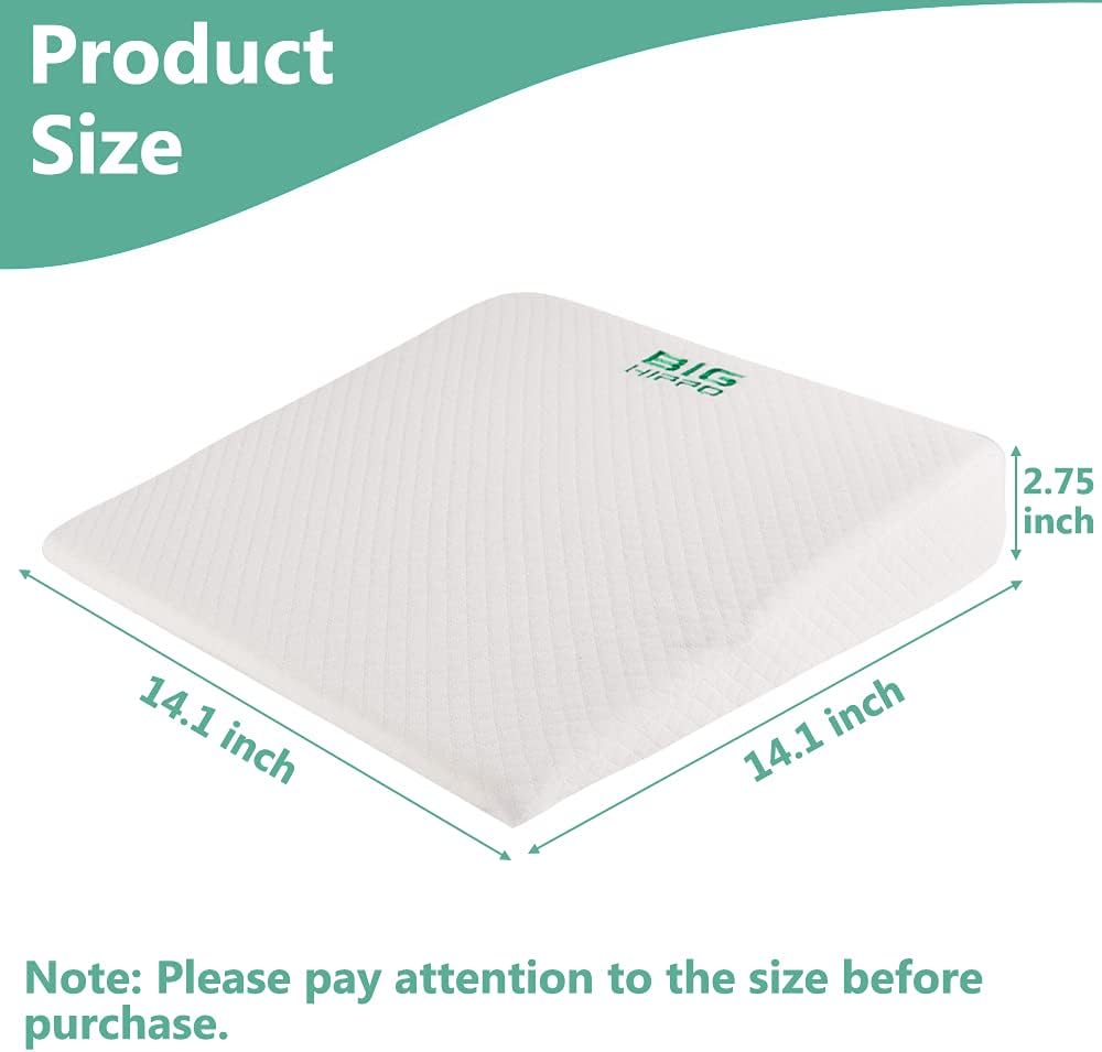 Big Hippo Wedge Pillow Memory Foam Wedge Pillow Cushion